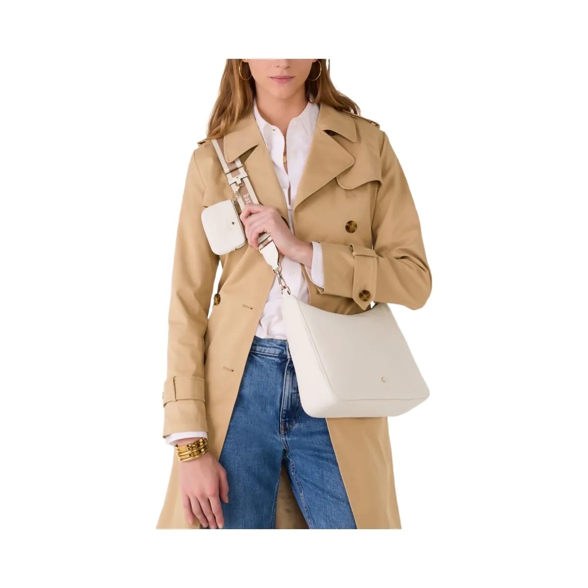 Kate Spade Emma Large Crossbody Bag Parchment - HypeFly India View 2
