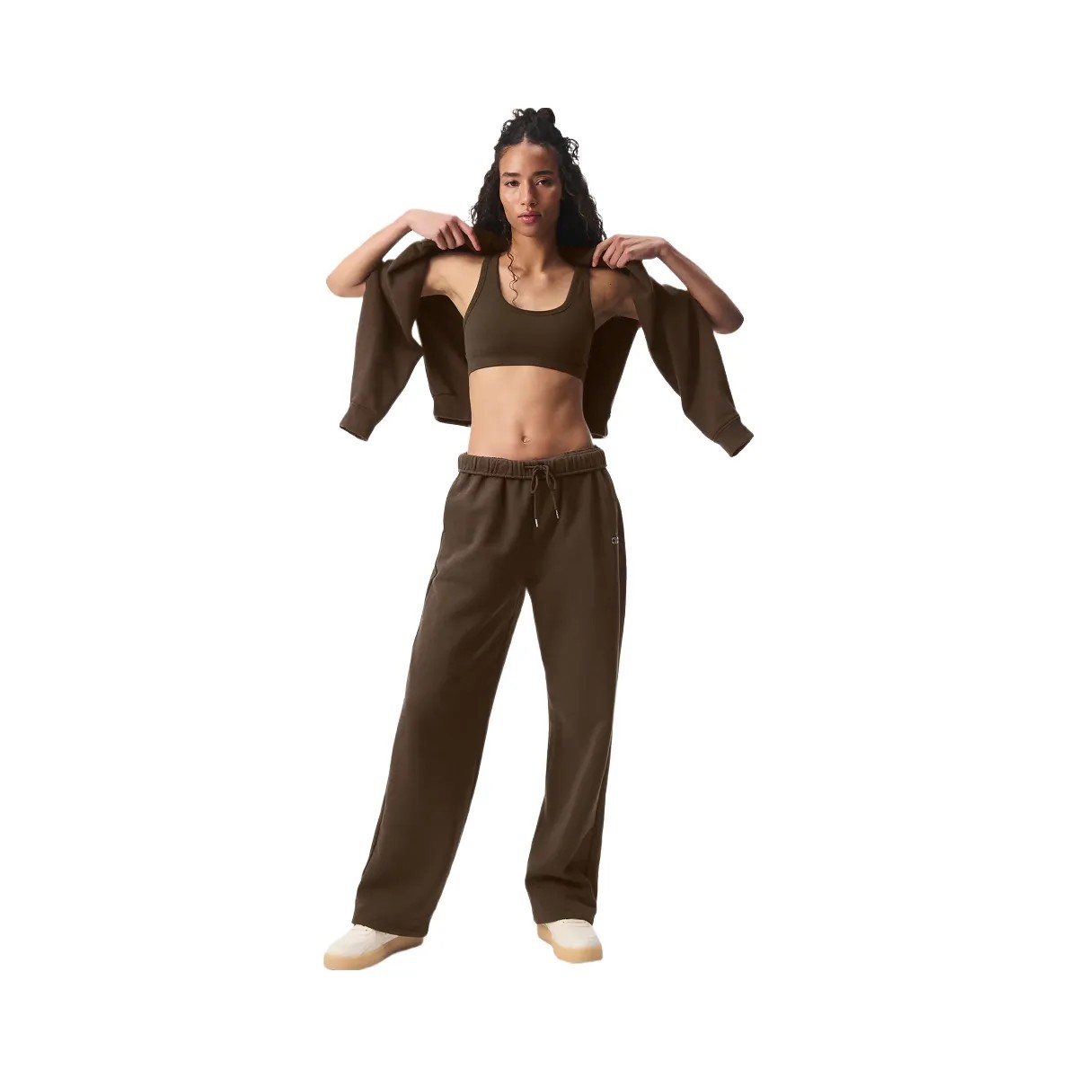 Alo Accolade Straight Leg Sweatpant - Espresso - HypeFly India View 4