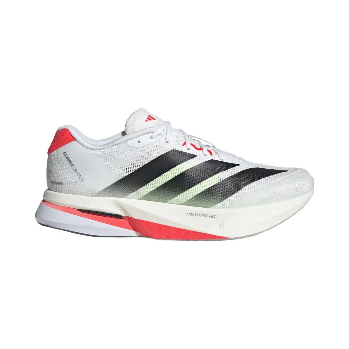 Adidas Adizero Boston 13 White Black Lucid Red - HypeFly India View 1