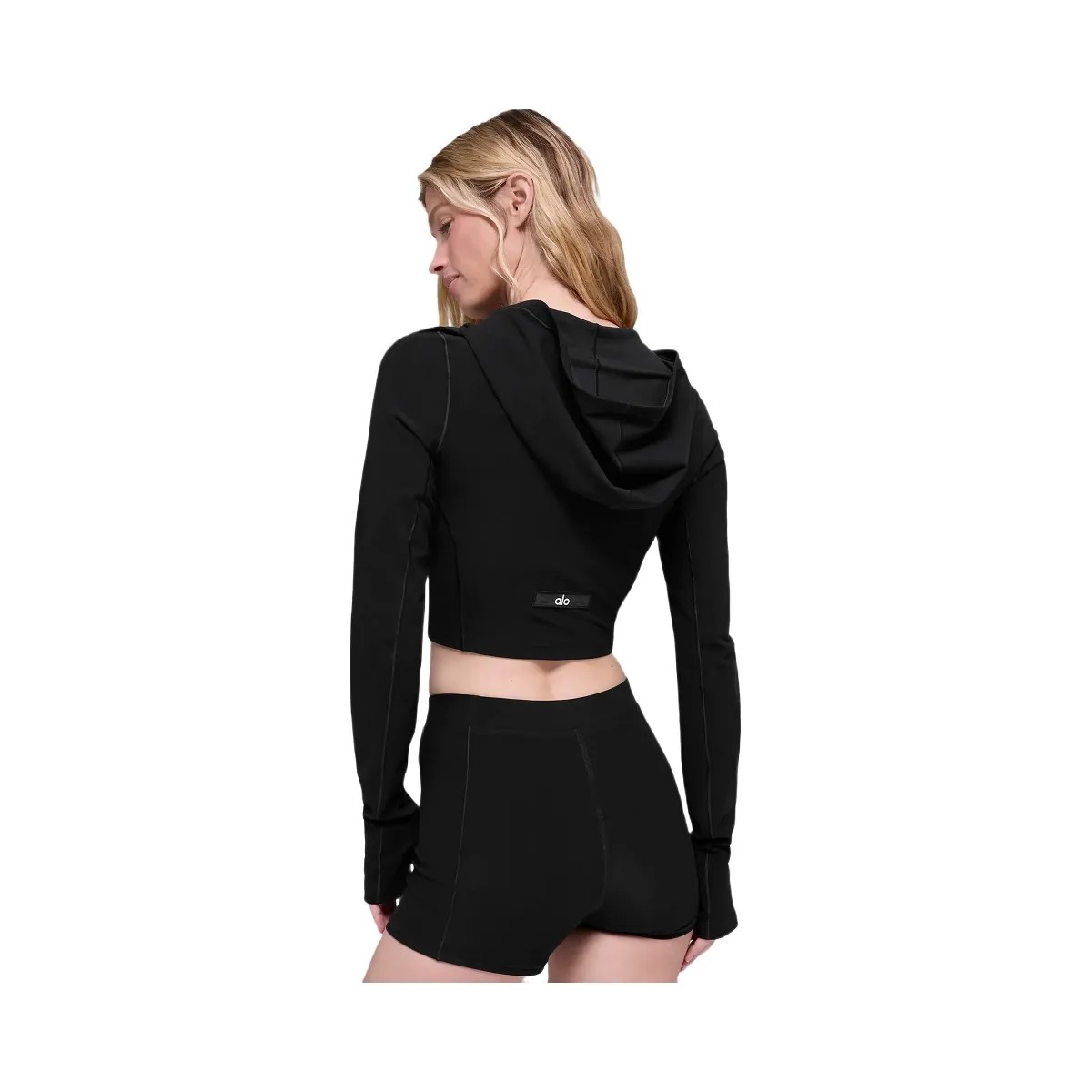 Alo Women's soft Sincere Fitted Jacket - Black - HypeFly India View 2