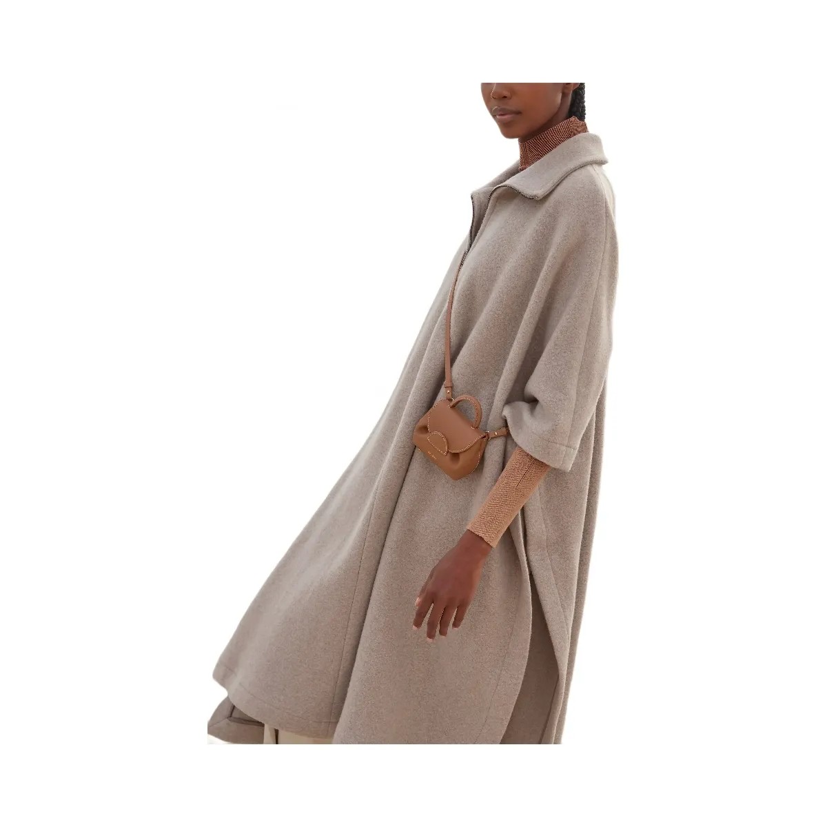 Polene Numero Un Micro Textured Camel - HypeFly India View 5