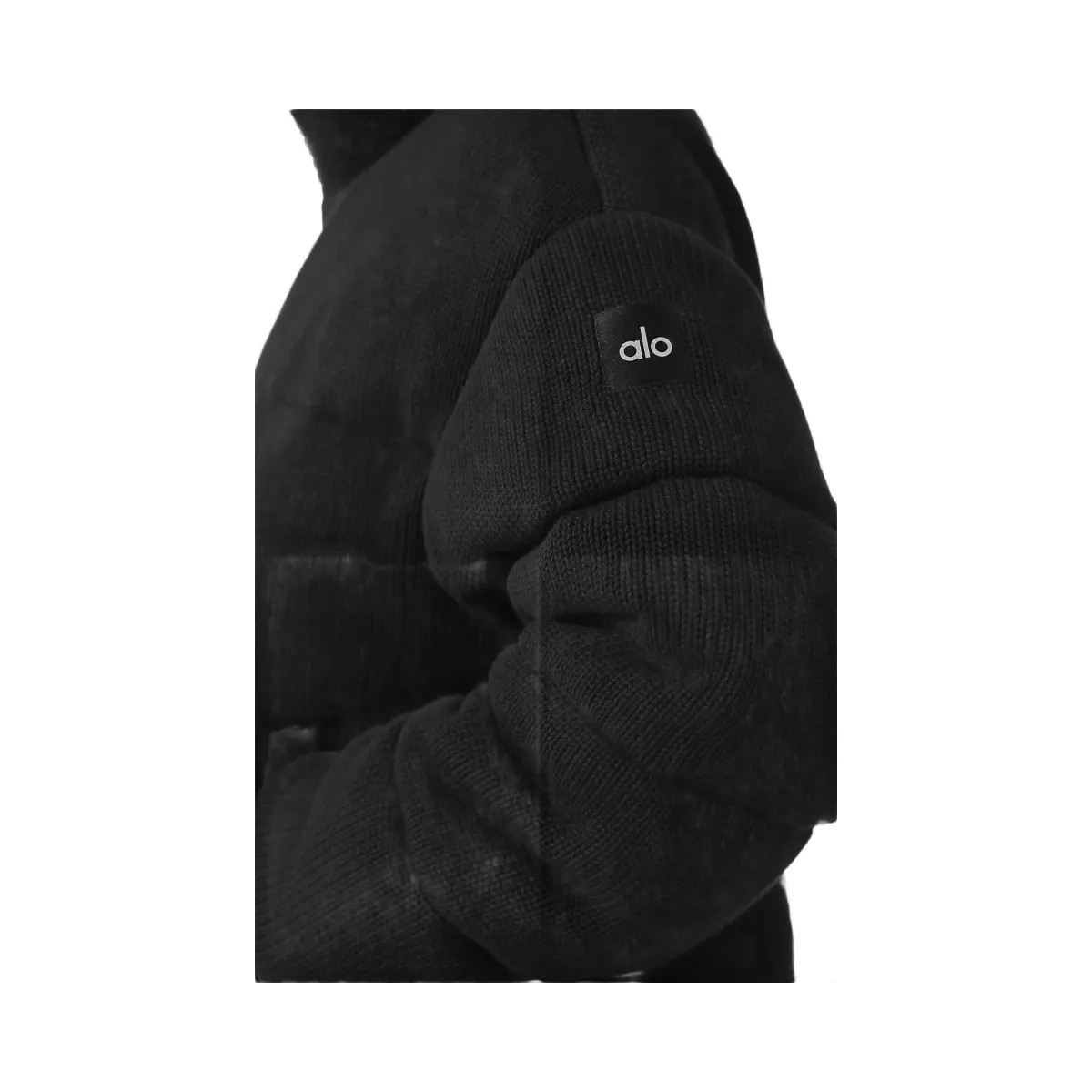 Alo Women's Stage Sweater Puffer - Black - HypeFly India View 3