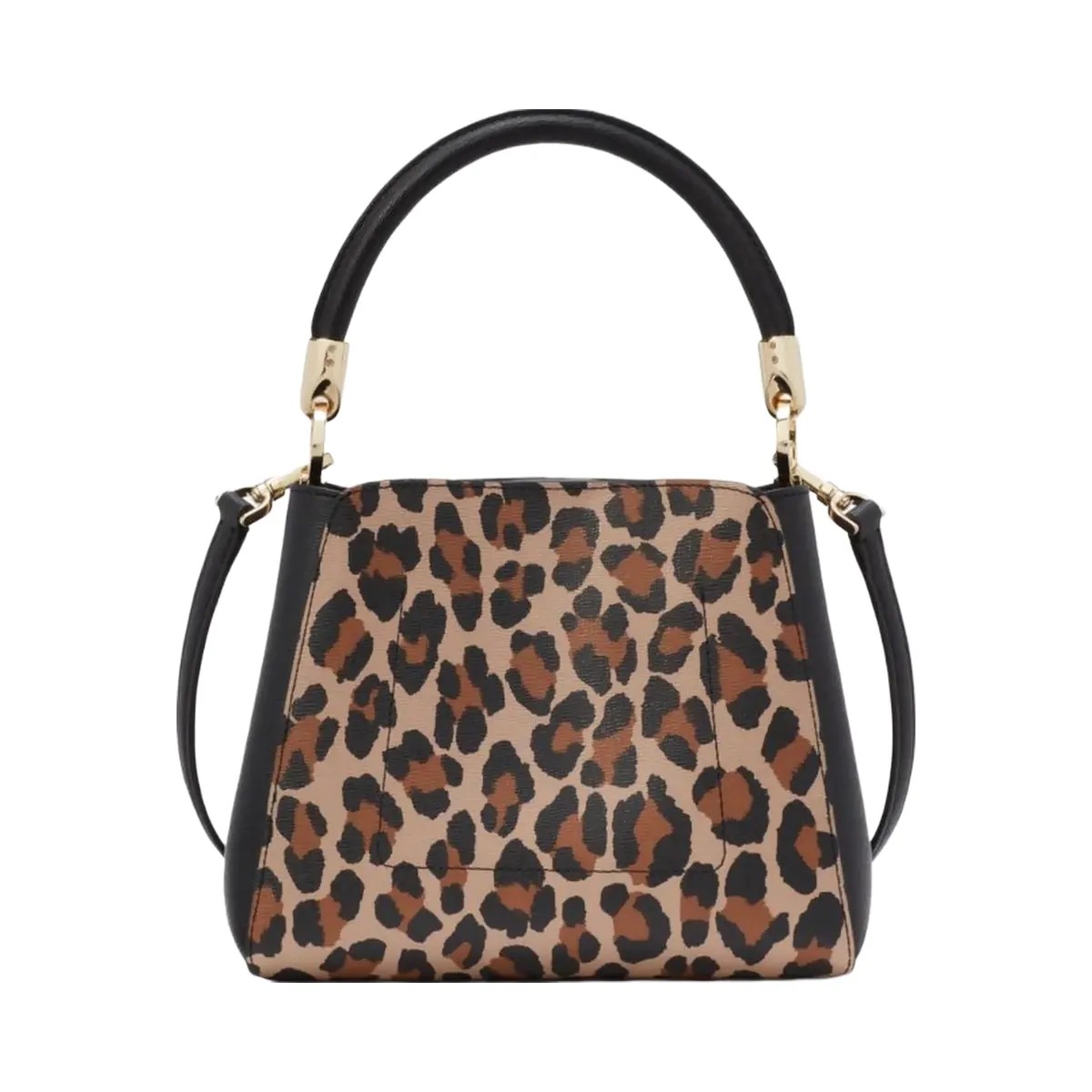 Kate Spade Phoebe Small Spotted Leopard Top Handle Satchel Brown Multi - HypeFly India View 4