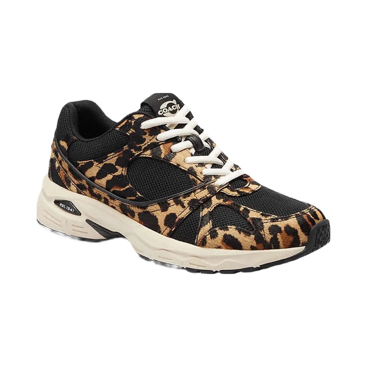 Coach Sport Sneaker With Leopard Print Black-Leopard - HypeFly India View 1