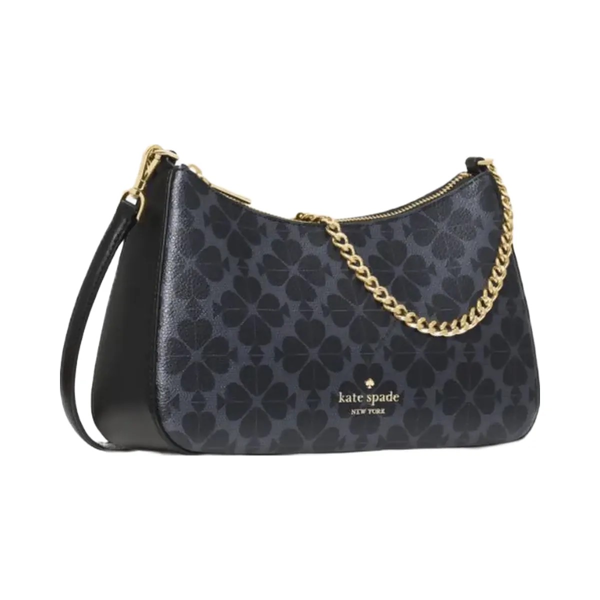 Kate Spade Signature Spade Flower Medium Convertible Crossbody Black - HypeFly India View 4