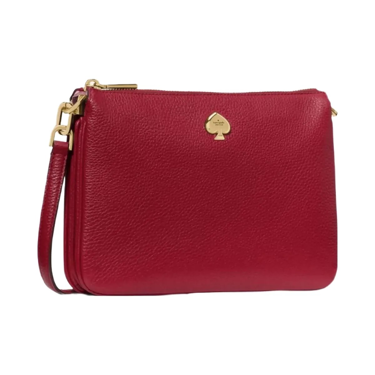 Kate Spade Kayla Small Triple Compartment Crossbody Perfect Cherry - HypeFly India View 2