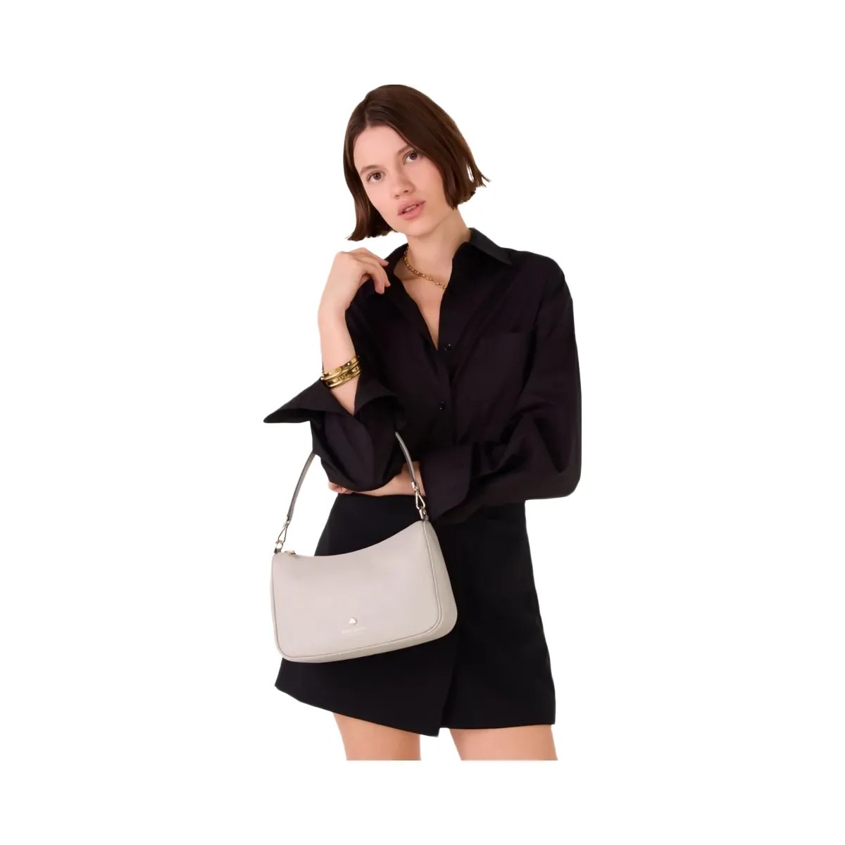 Kate Spade Emma Shoulder Bag Cozy Grey - HypeFly India View 2
