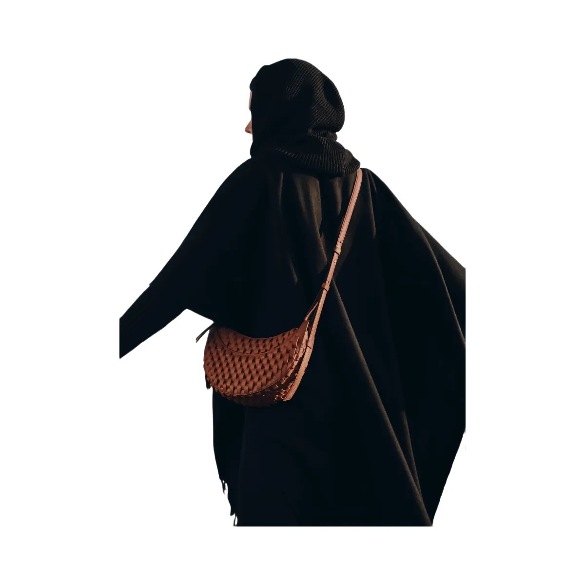 Polene Numero Dix Onda Cognac - HypeFly India View 3