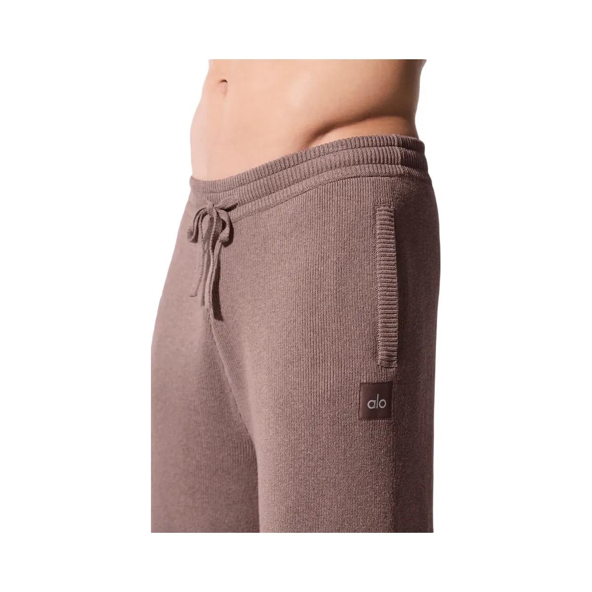 Alo Men's Scholar Straight Leg Sweatpant - Mushroom Heather - HypeFly India View 4