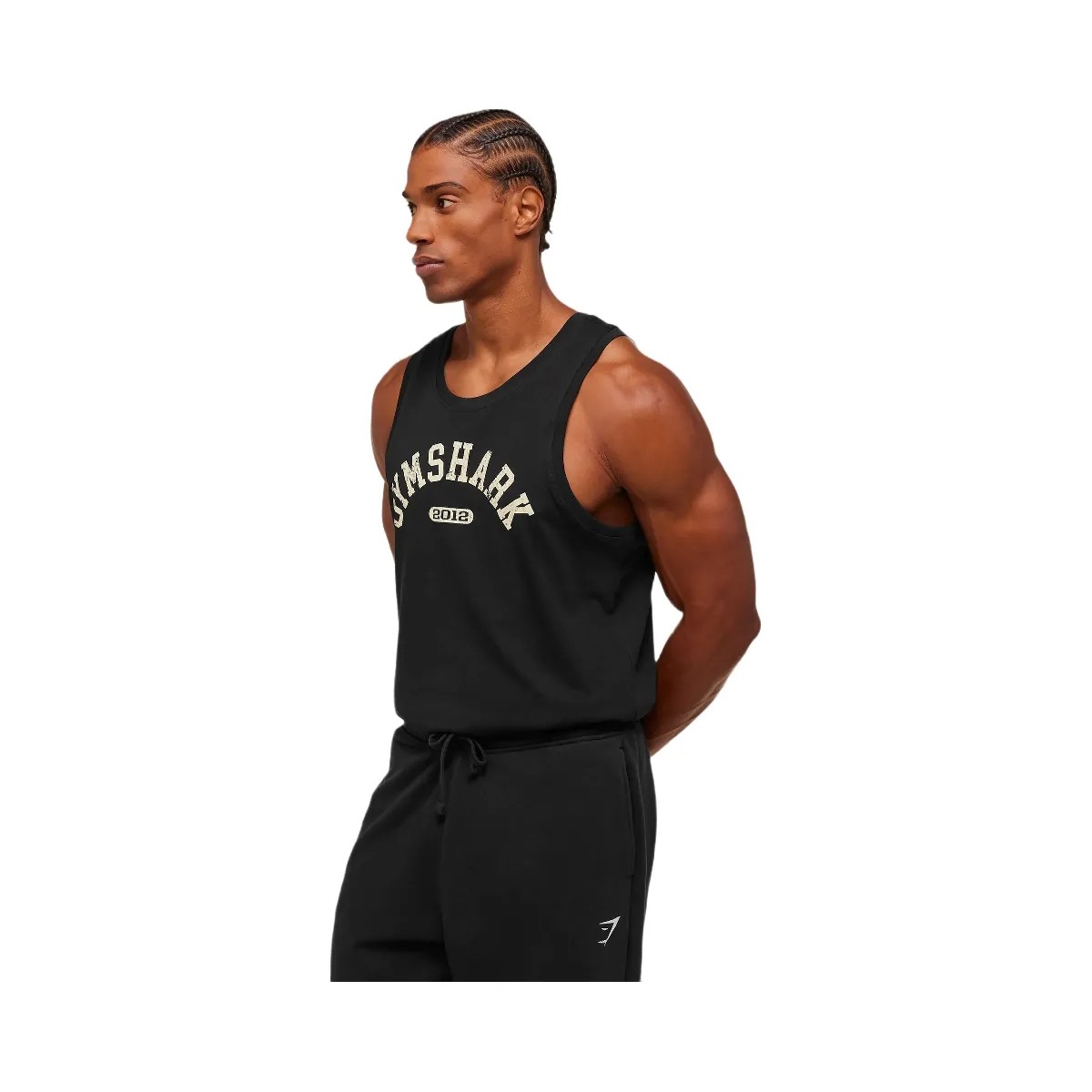 Gymshark 2012 Strength Tank - Black - HypeFly India View 3