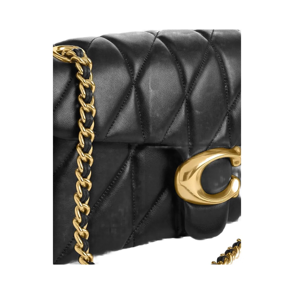Coach Tabby Shoulder Bag 26 With Pillow Quilting Nappa Leather-Brass-Black - HypeFly India View 3
