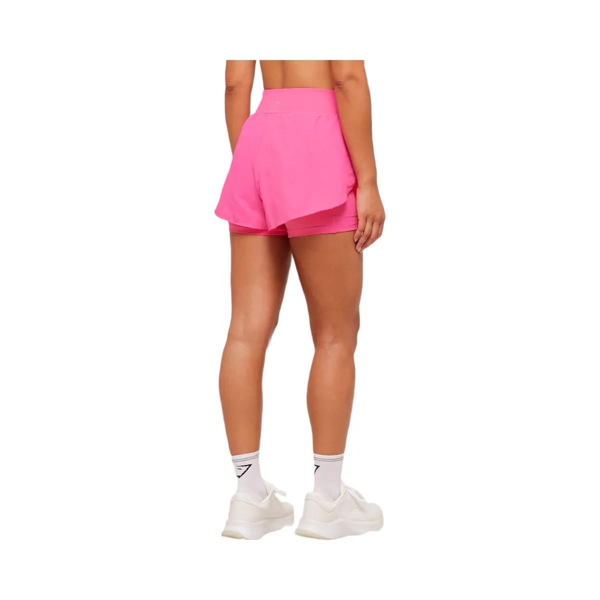 Gymshark Running 2-in-1 Shorts - Energy Pink - HypeFly India View 2