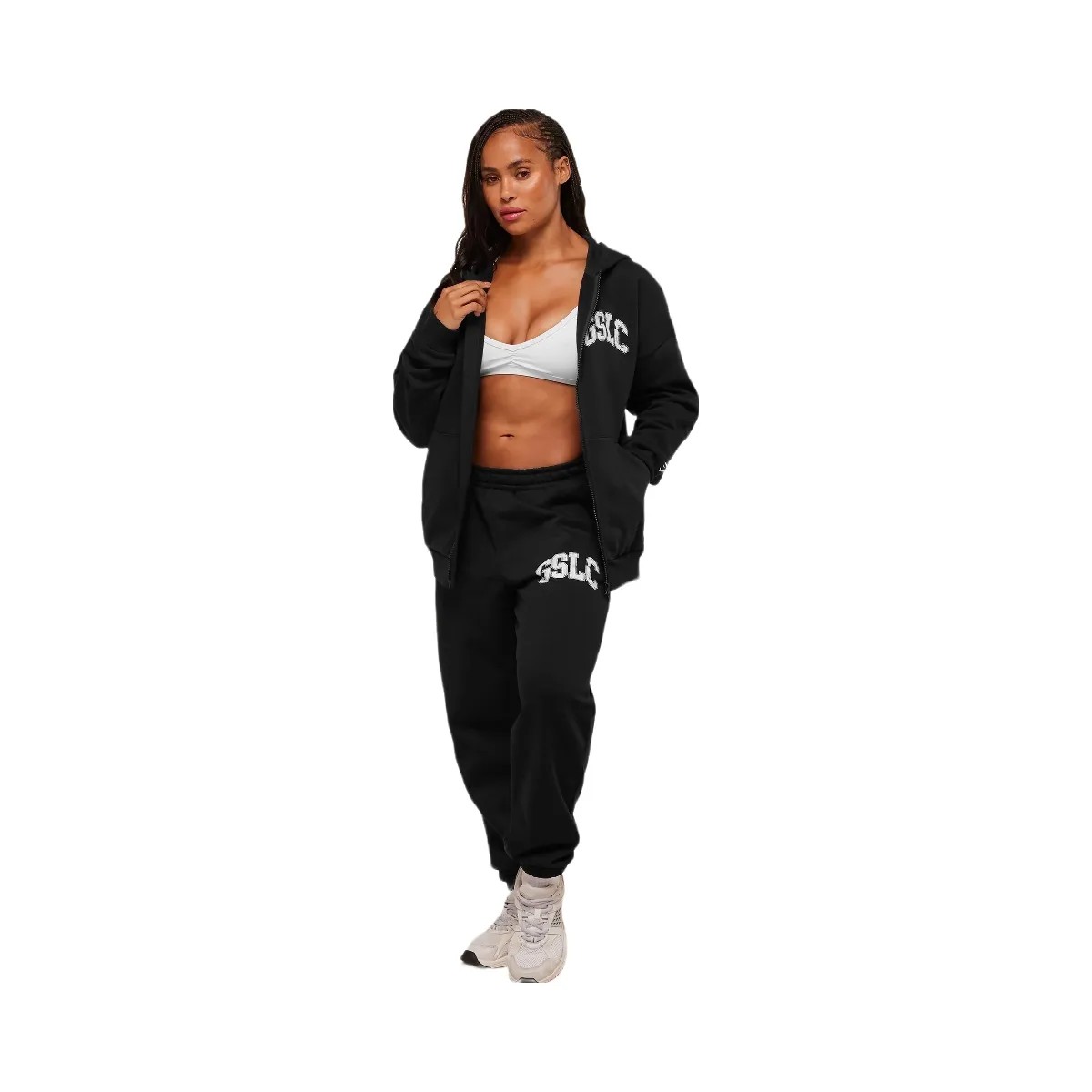 Gymshark GSLC Graphic Zip Up Hoodie - Black - HypeFly India View 6