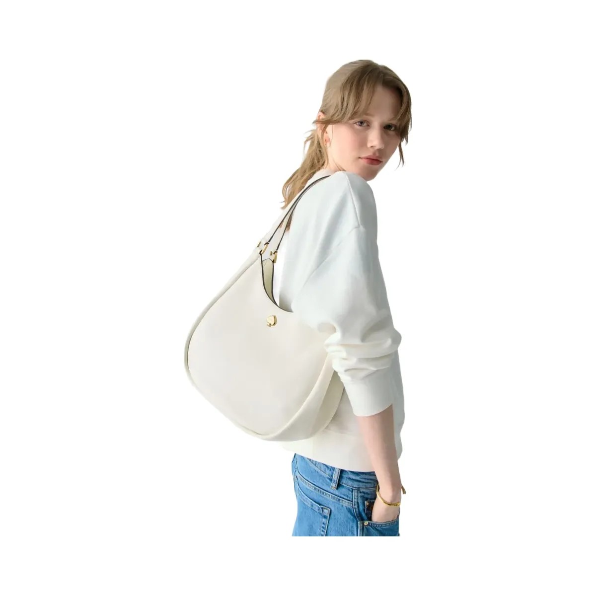 Kate Spade Kayla Large Triple Compartment Shoulder Bag Meringue - HypeFly India View 2