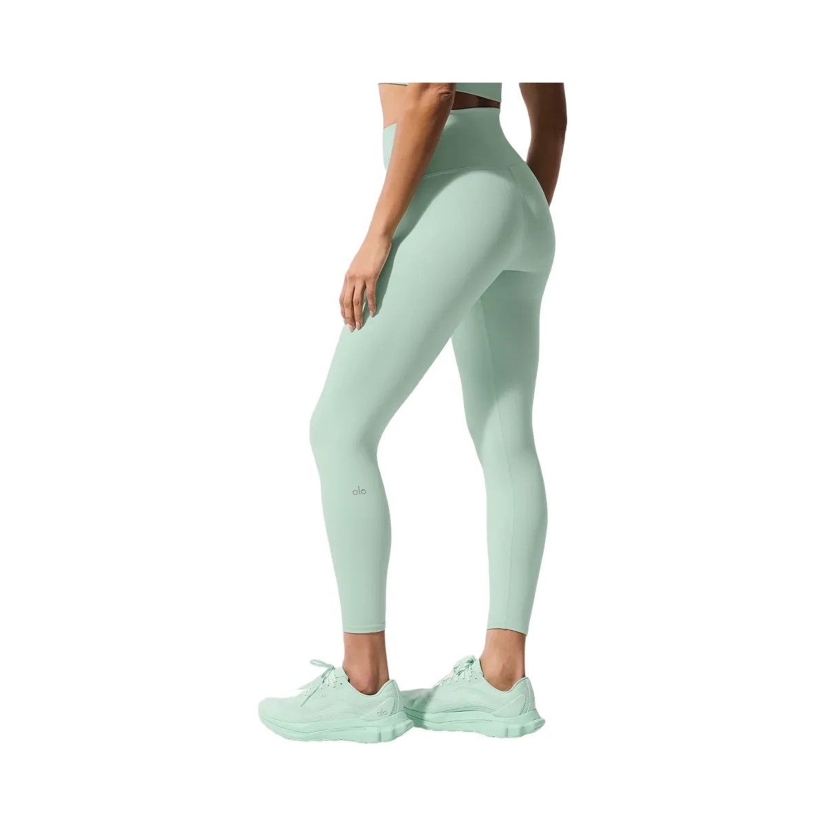 Alo Women's 7/8 High-Waist Airbrush Legging - Spearmint - HypeFly India View 2