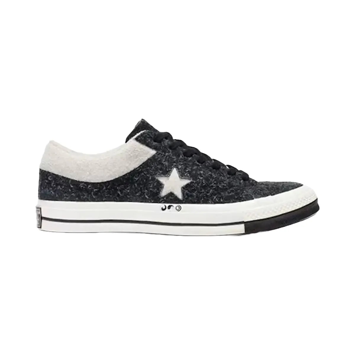 Converse One Star Ox Clot Black White - HypeFly India View 1