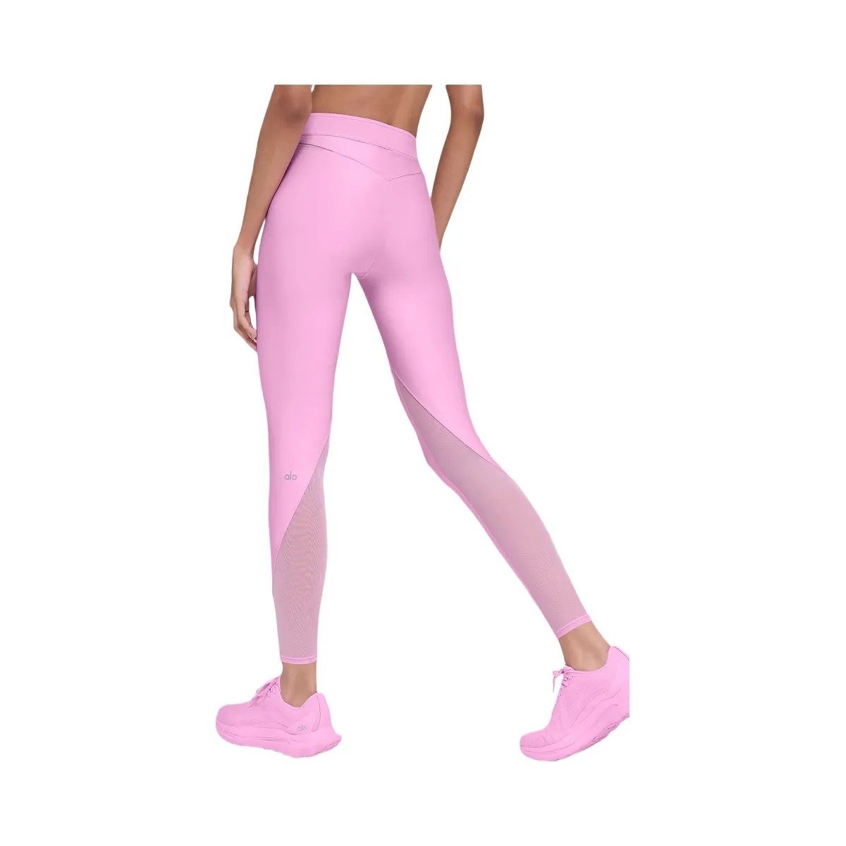 Alo Women's Airlift High-Waist 7/8 Rebel Legging - Candy Heart Pink - HypeFly India View 3