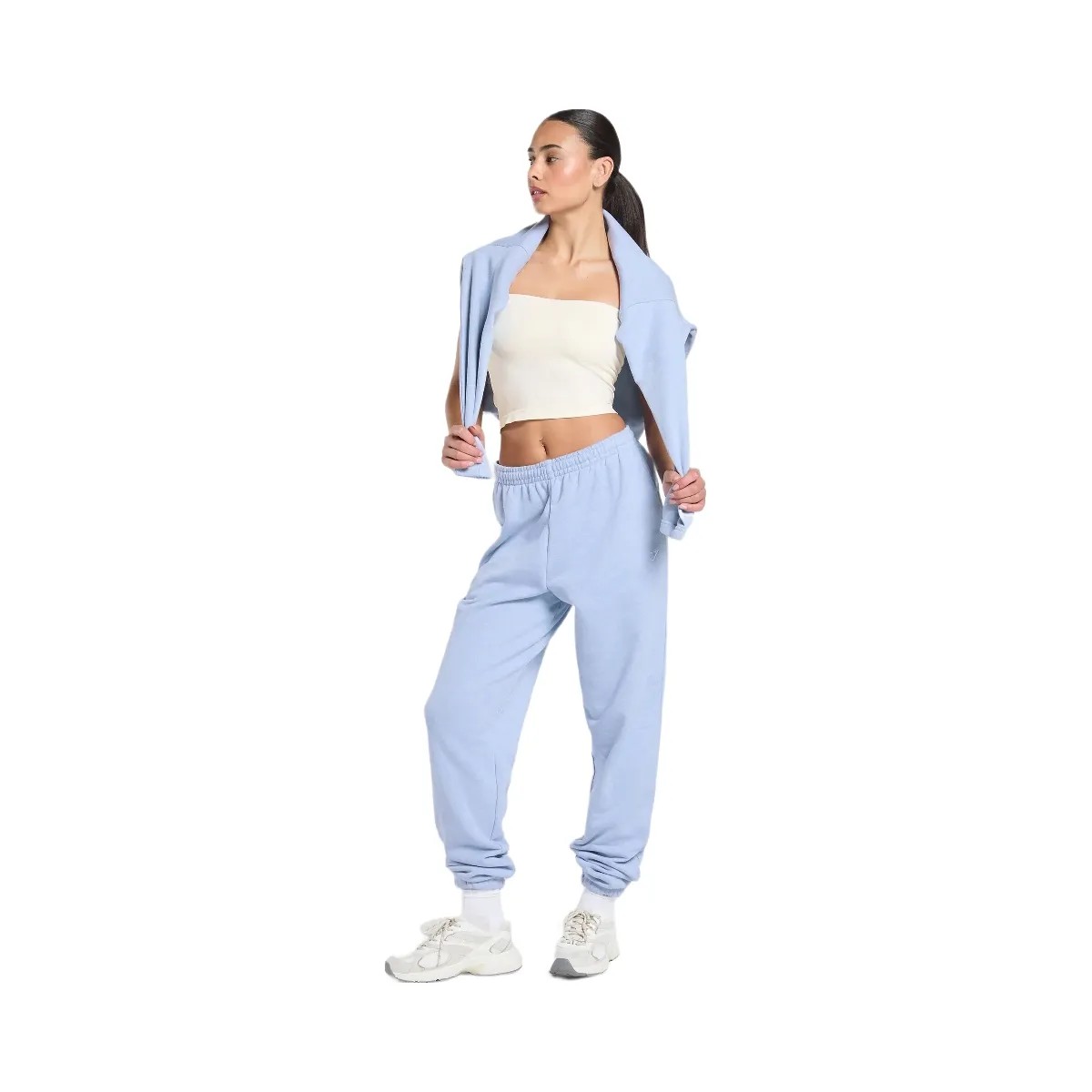 Gymshark Everyday Seamless Midi Tube Top - Soft White - HypeFly India View 5