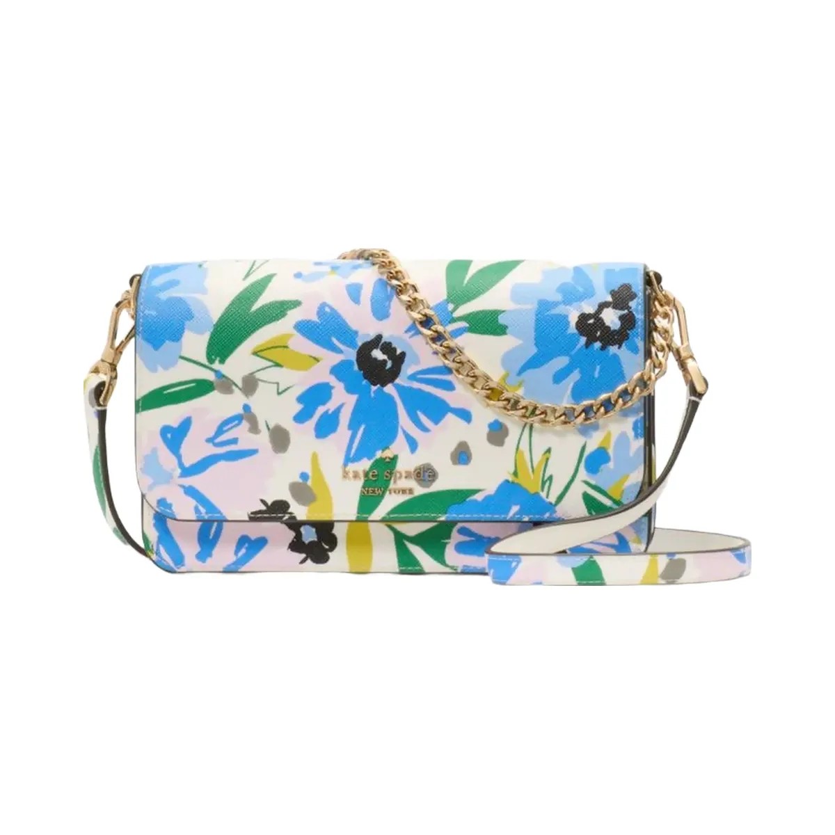 Kate Spade Madison Floral Willow Mini Crossbody Cream Multi - HypeFly India View 1