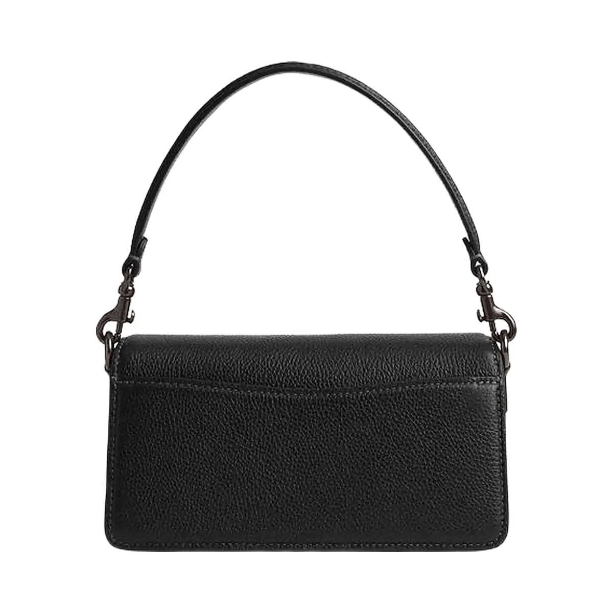 Coach Tabby Shoulder Bag 20 Polished Pebble Leather-Pewter-Black - HypeFly India View 3