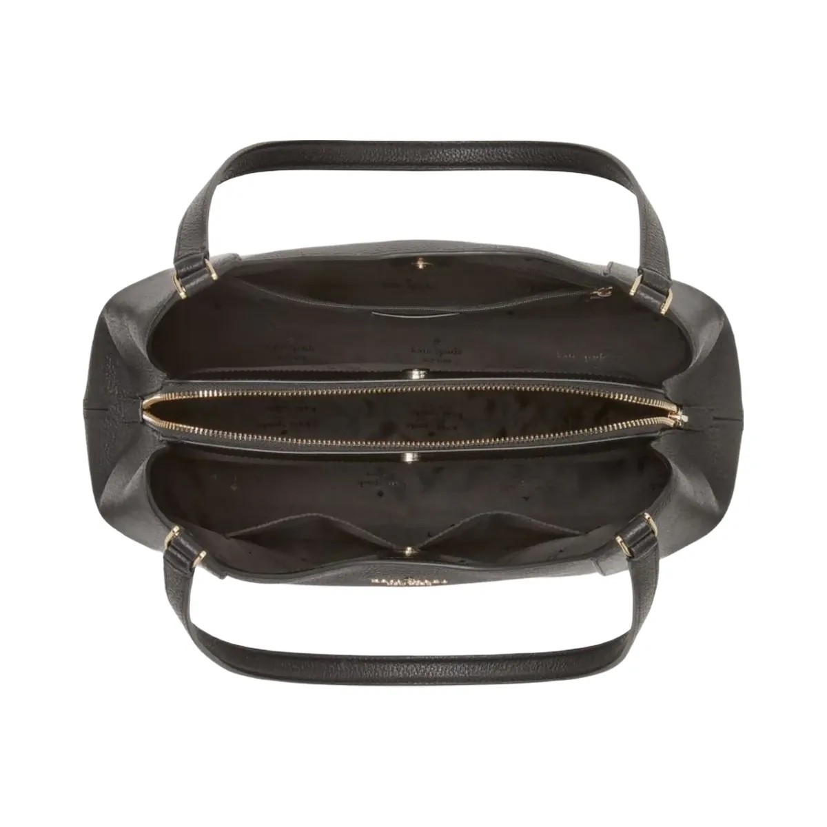 Kate Spade Lena Triple Compartment Shoulder Bag Black - HypeFly India View 4