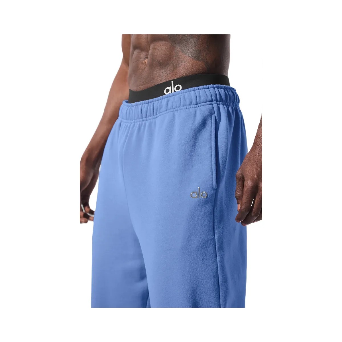 Alo Men's Accolade Sweatpant - Crystal Clear Blue - HypeFly India View 2