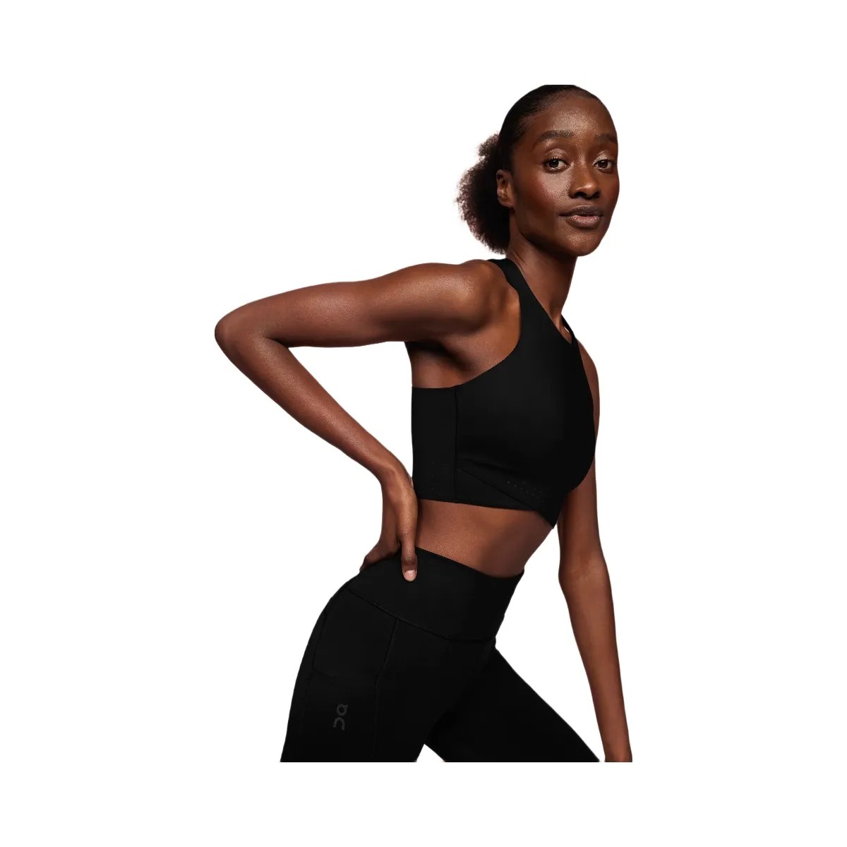 On Race Crop Black | Eclipse - HypeFly India View 4