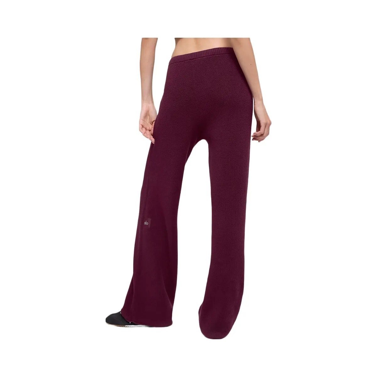 Alo Women's Supernatural Sweater Pant - Burgundy - HypeFly India View 1