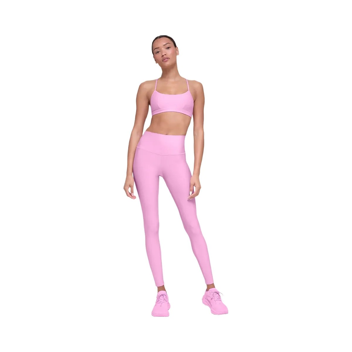 Alo Women's 7/8 High-Waist Airlift Legging - Candy Heart Pink - HypeFly India View 4