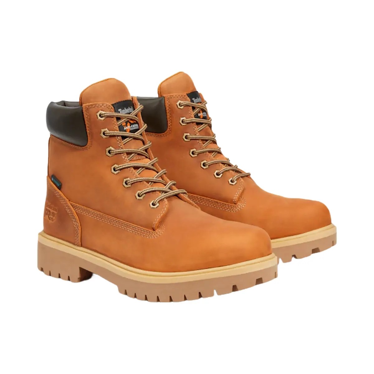 Timberland Direct Attach 6" Waterproof Work Boot Brown/Marigold Men'S - HypeFly India View 1