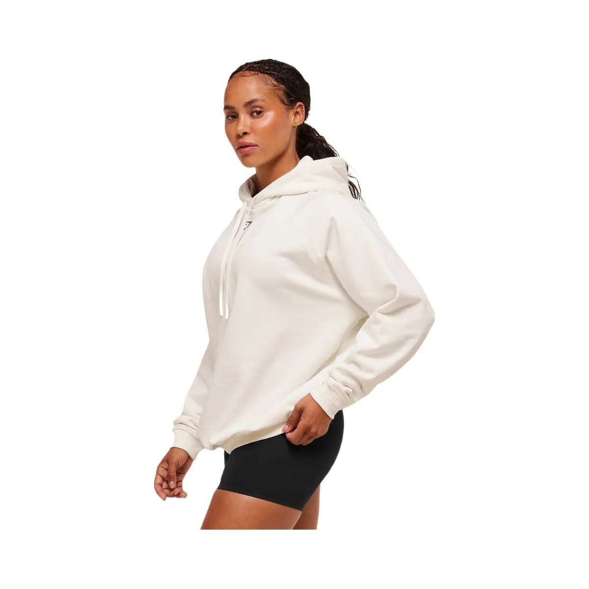 Gymshark Strength Department Oversized Hoodie - Soft White - HypeFly India View 2