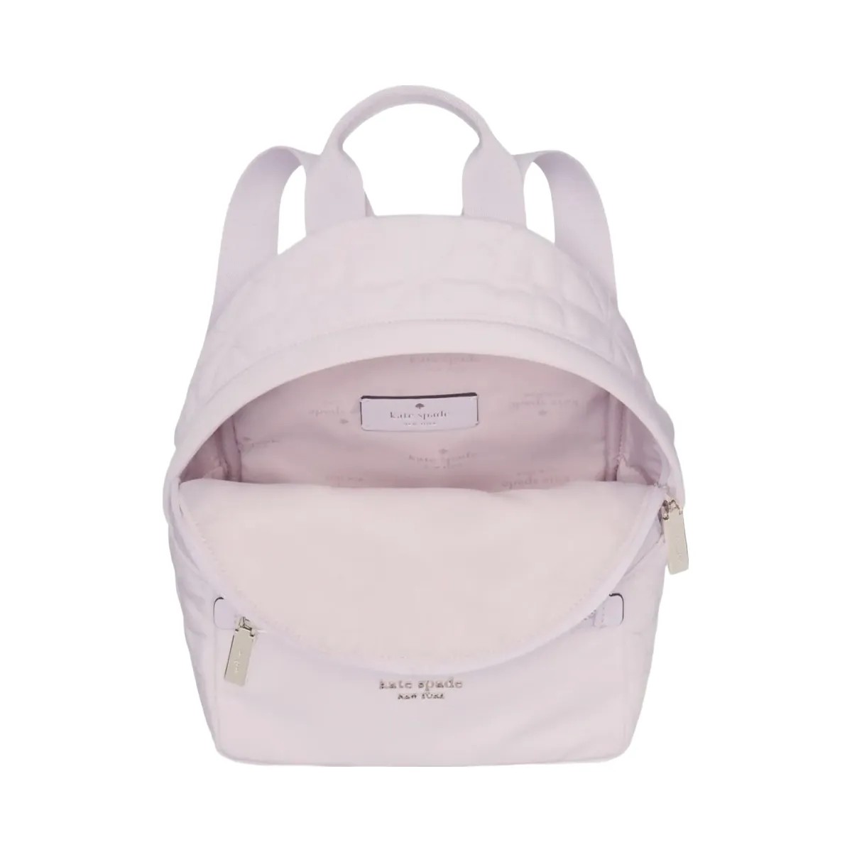 Kate Spade Flower Quilted Fabric Small Backpack Pale Amethyst - HypeFly India View 4