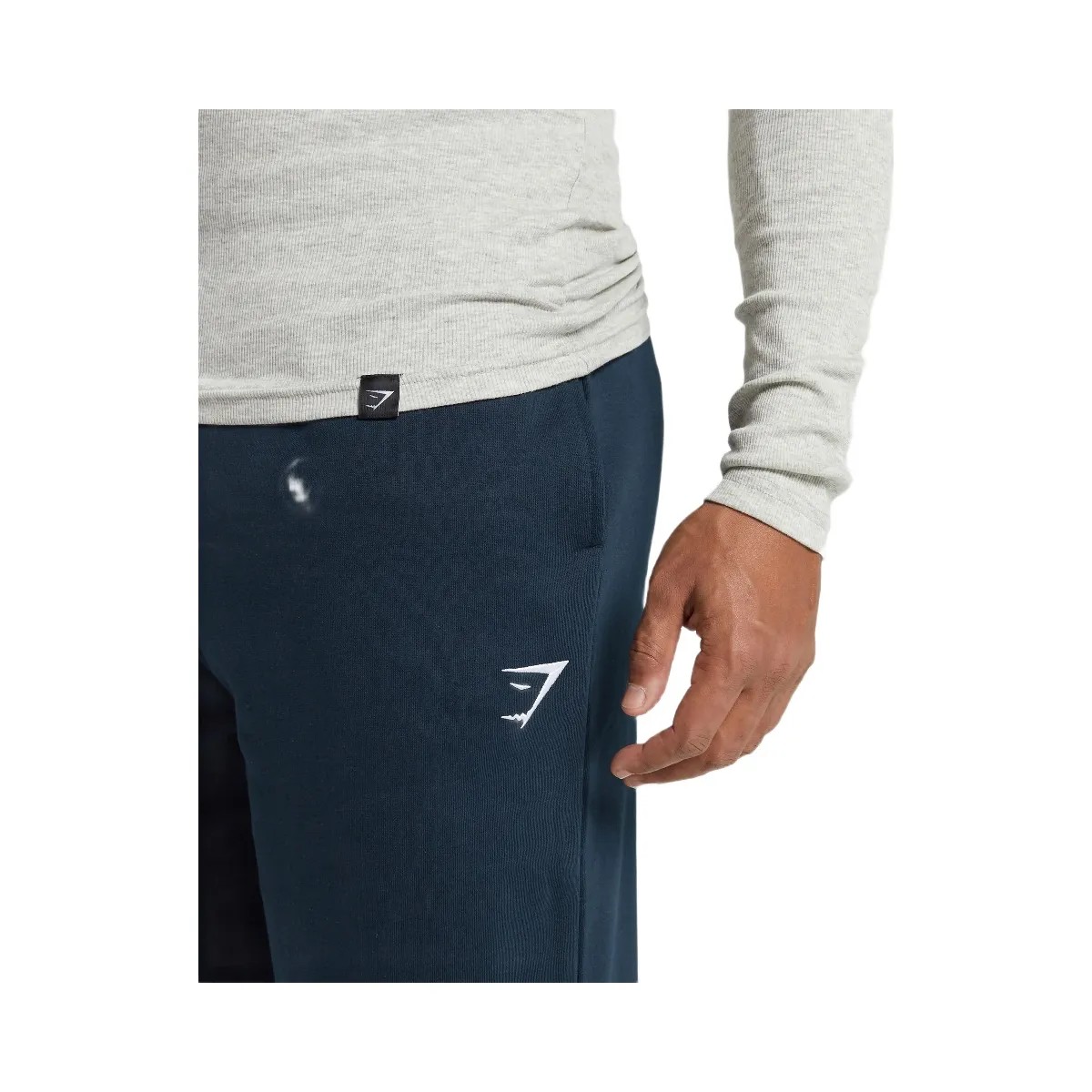 Gymshark Crest Straight Leg Joggers - Navy - HypeFly India View 5