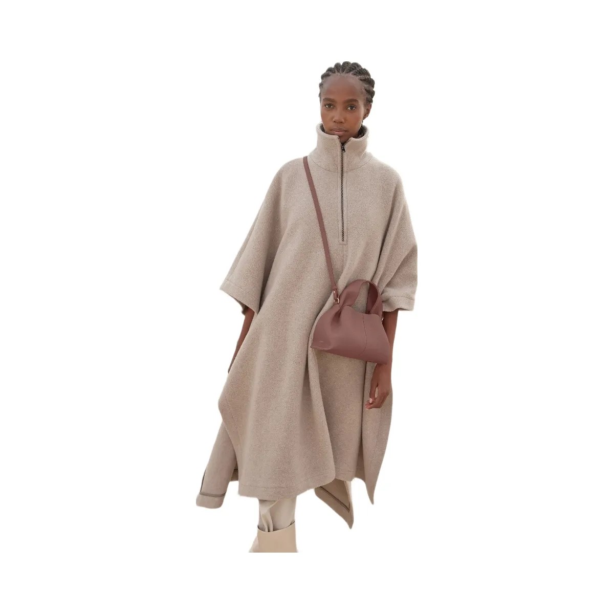 Polene Numero Neuf Mini Textured Blush - HypeFly India View 2
