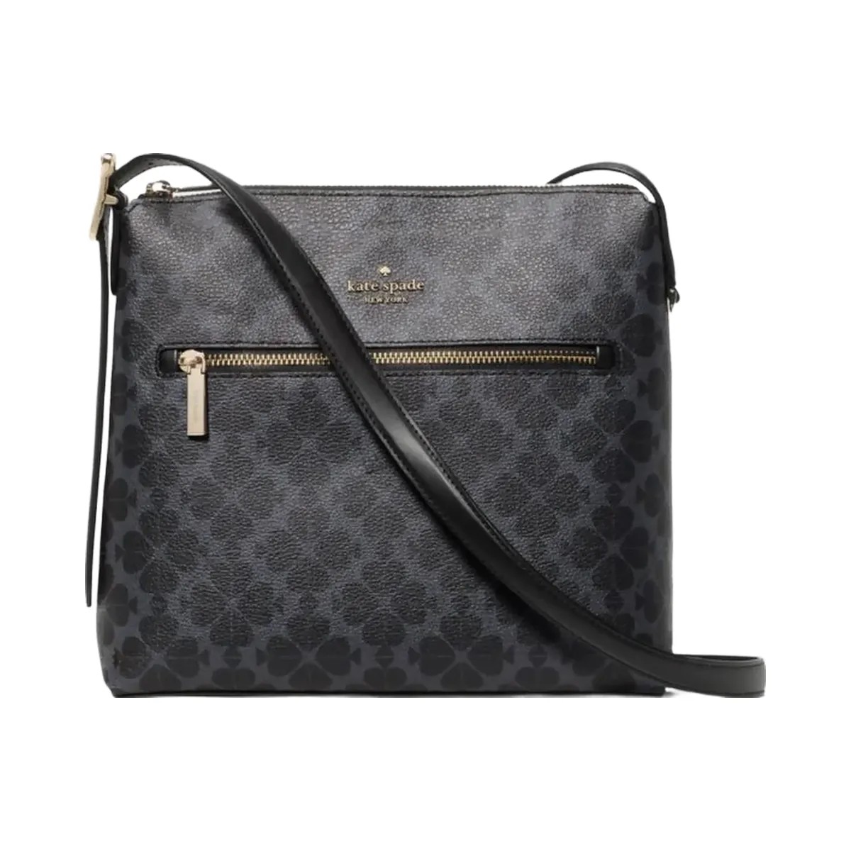 Kate Spade Flower Large Swingpack Buckle Crossbody Black - HypeFly India View 1