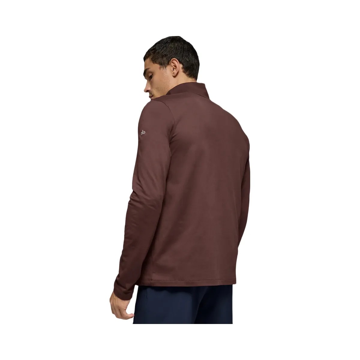 Alo Men's Conquer 1/4 Zip Reform Long Sleeve - Brownstone - HypeFly India View 3