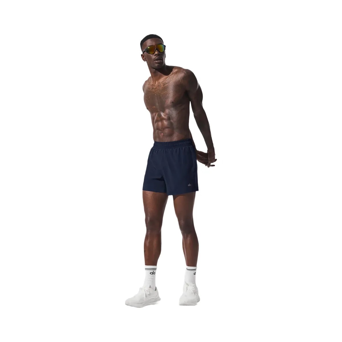 Alo Men's 5" Adapt Running Short - Navy - HypeFly India View 1
