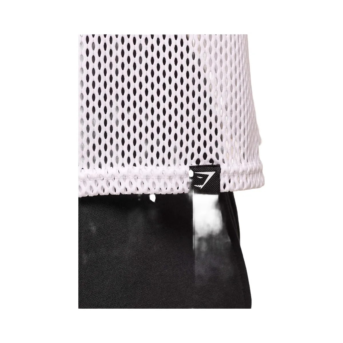 Gymshark Mesh Oversized Tank - White - HypeFly India View 5