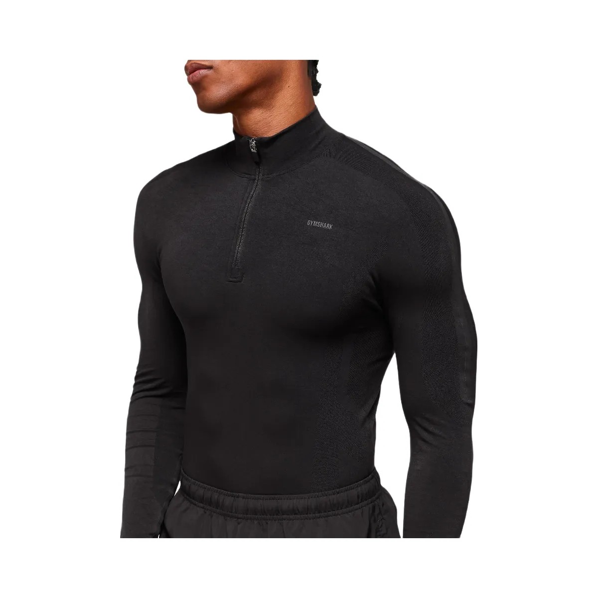 Gymshark everywear Warp Knit 1/4 Zip - Black - HypeFly India View 6
