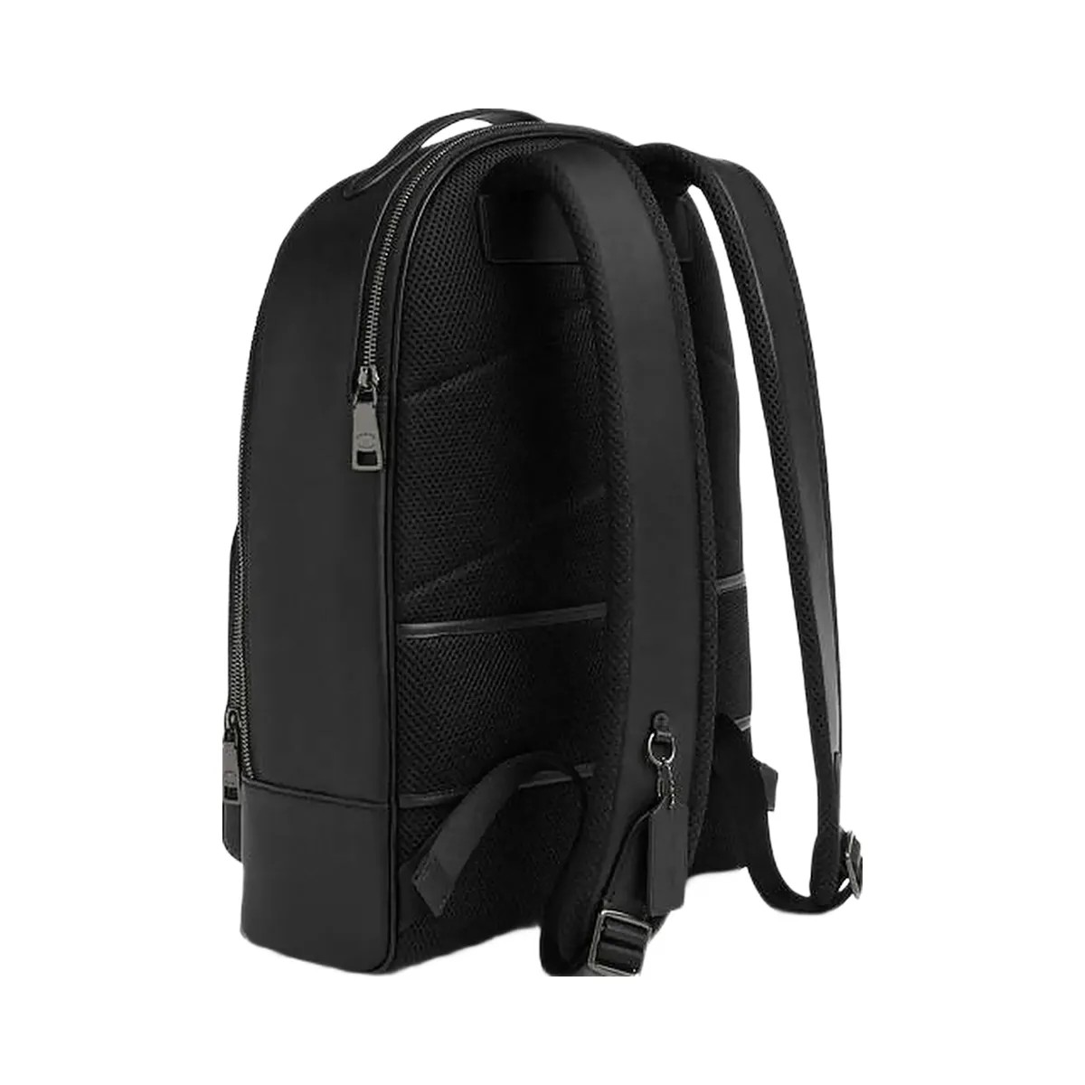 Coach Ethan Backpack In Signature Canvas Signature Canvas-Gunmetal-Charcoal-Black - HypeFly India View 3