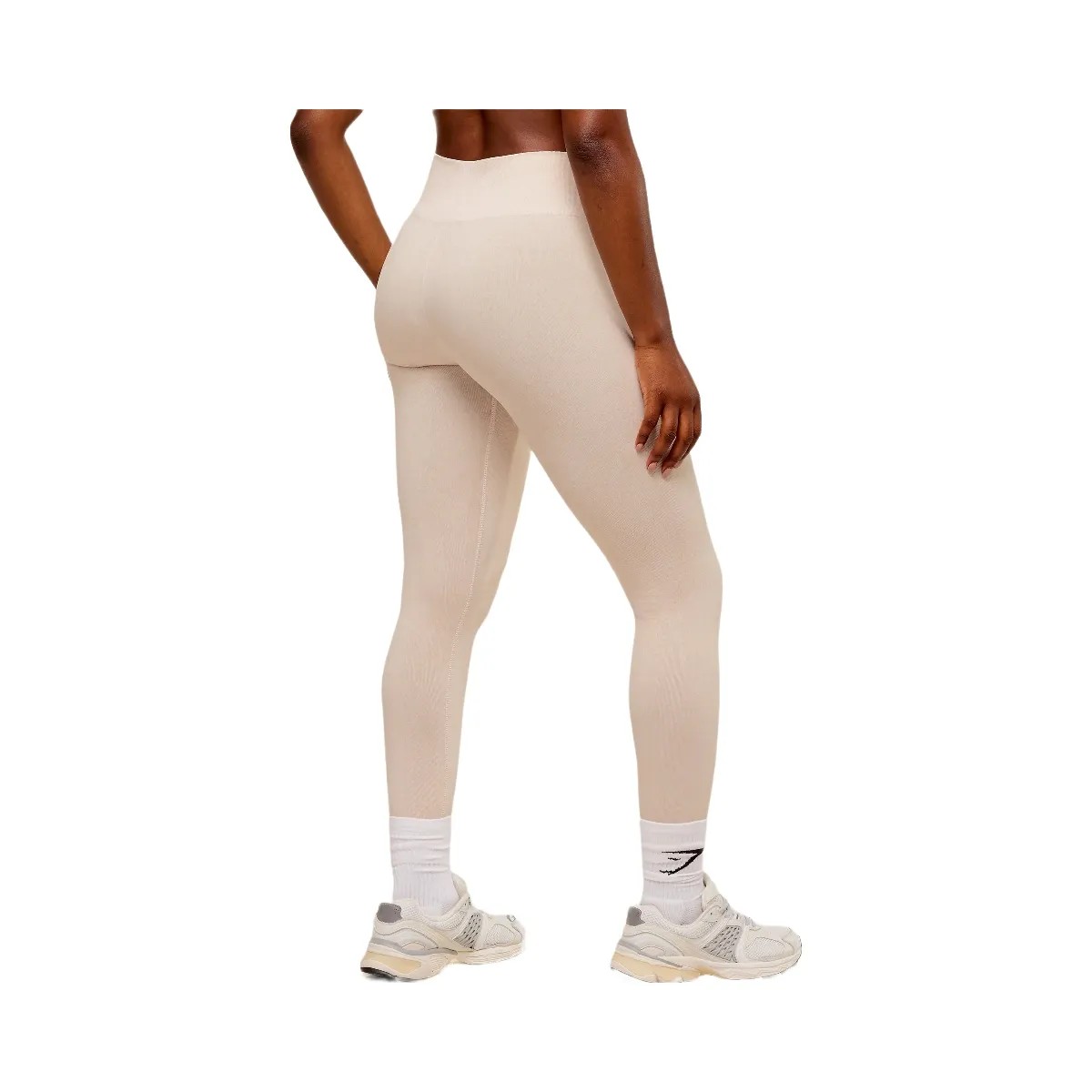 Gymshark Adapt Fleck x Whitney Seamless Leggings - Mineral | Coconut White - HypeFly India View 2