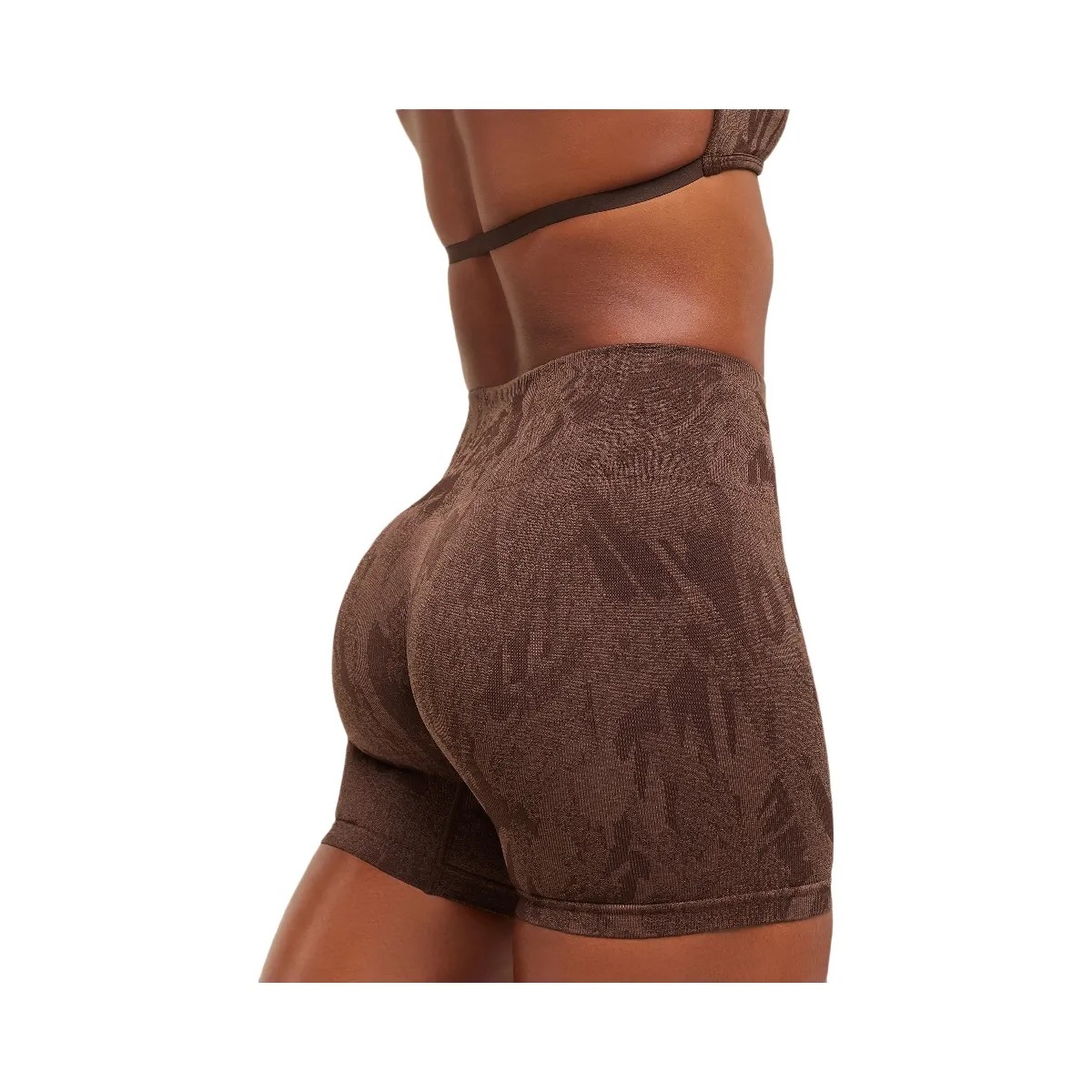 Gymshark Adapt Camo Seamless Shorts - Archive Brown/Soft Brown - HypeFly India View 5