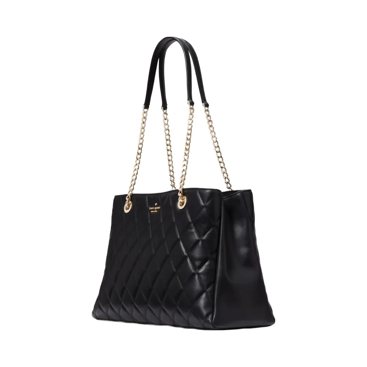 Kate Spade Carey Quilted Tote Black - HypeFly India View 3