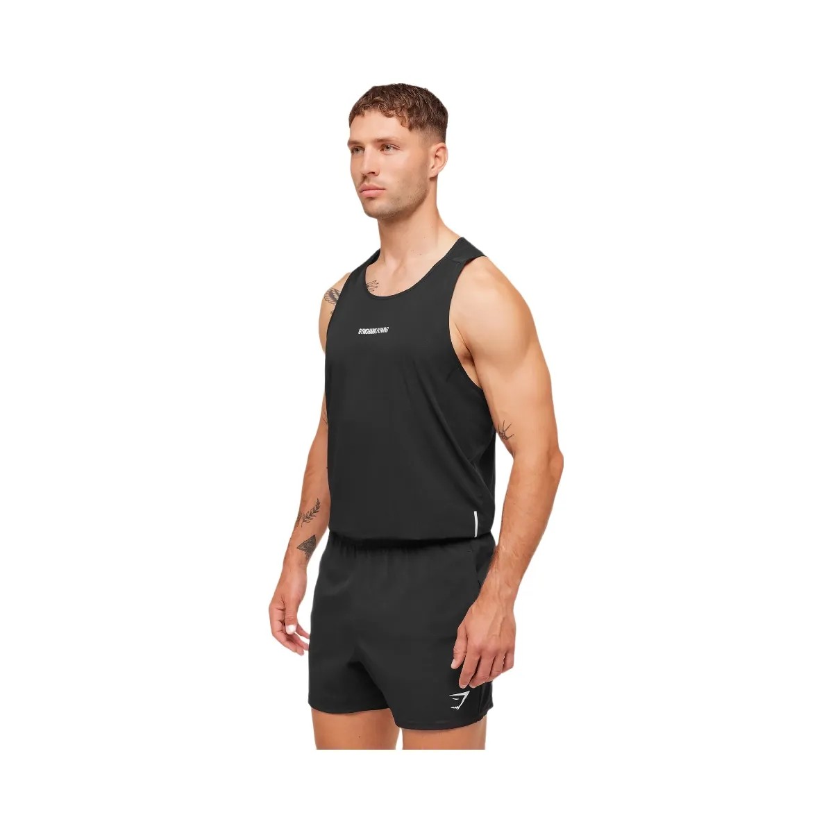 Gymshark Running Tank - Black - HypeFly India View 2
