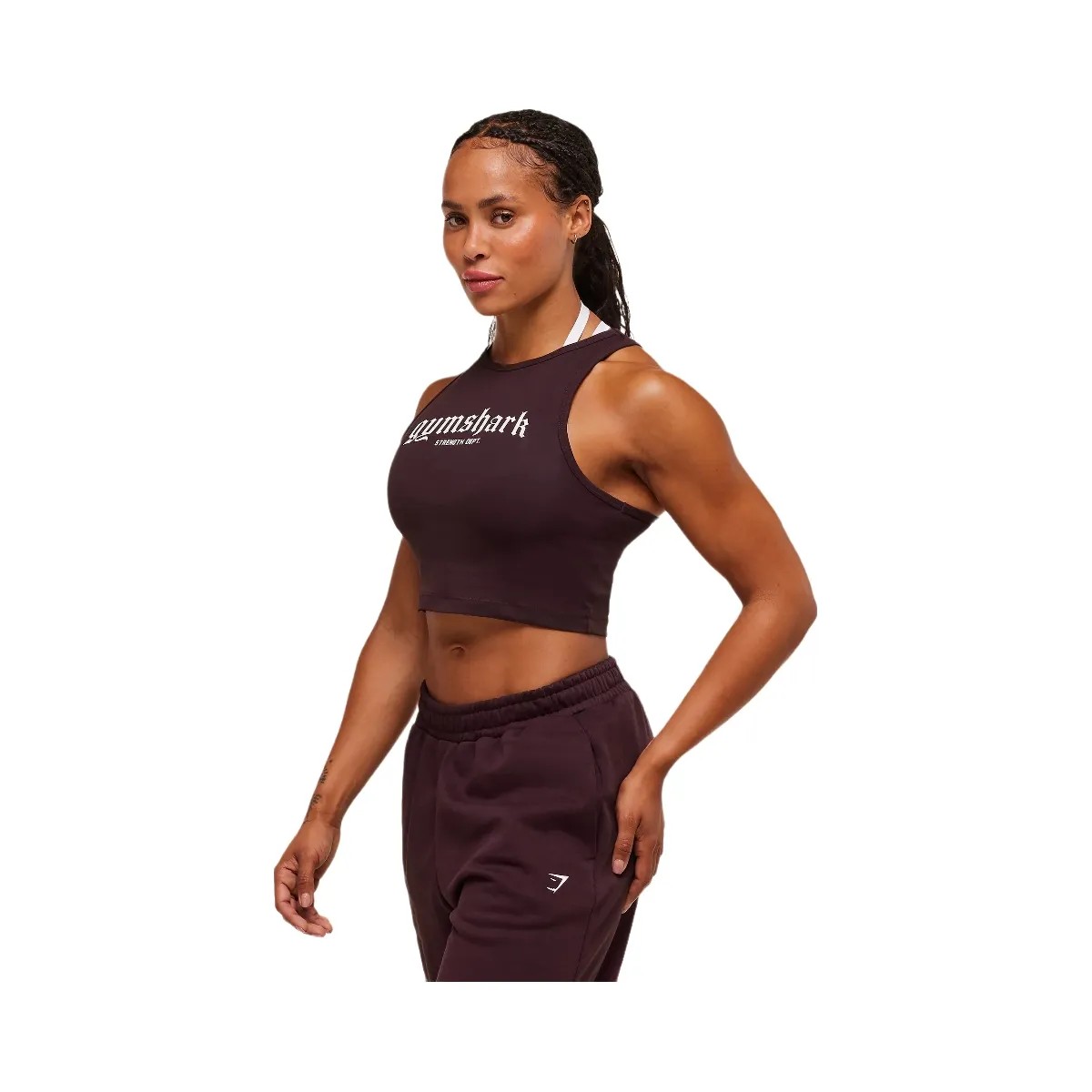Gymshark Strength Department Tank - Cherry Purple - HypeFly India View 3