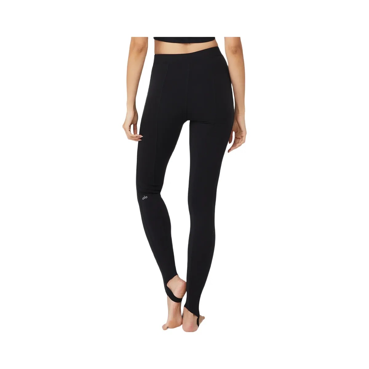 Alo Women's Airbrush High-Waist Enso Legging - Black - HypeFly India View 1