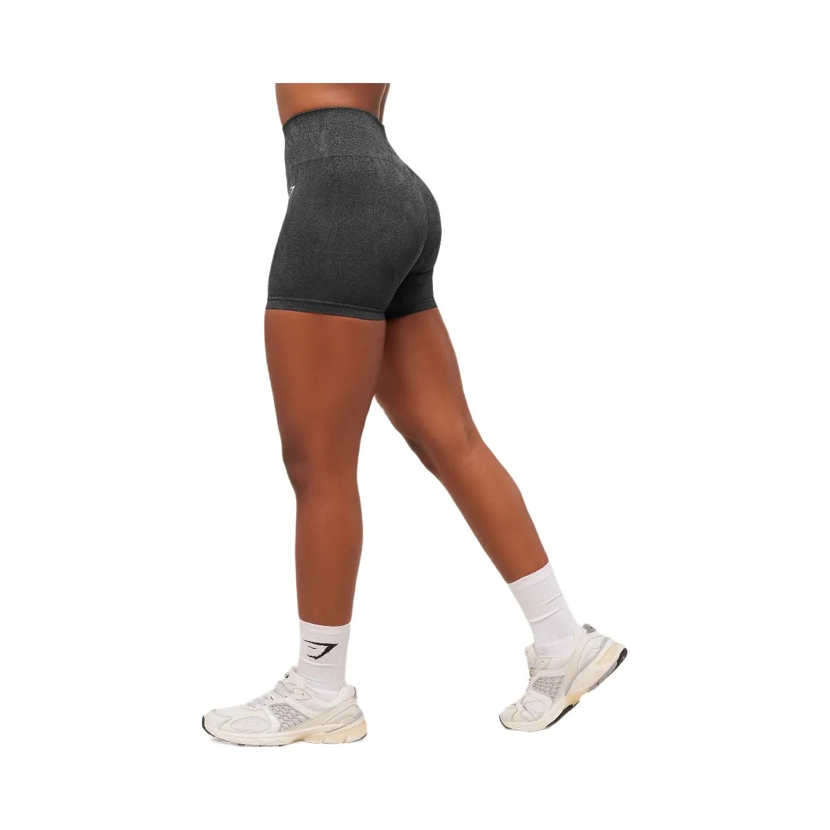 Gymshark Adapt Camo Seamless Shorts - Asphalt Grey/Black - HypeFly India View 3