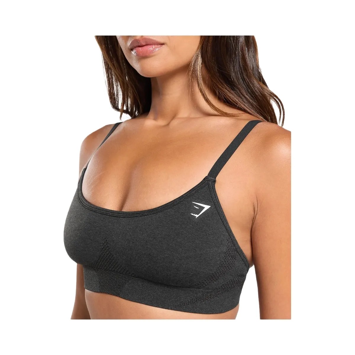 Gymshark Vital Sports Bra - Black Marl - HypeFly India View 5