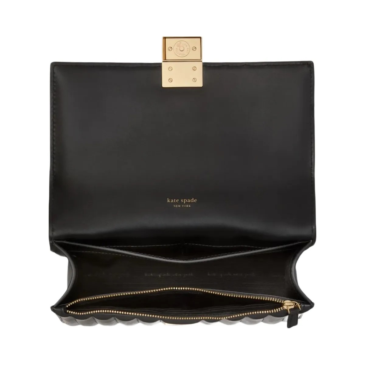 Kate Spade Deco Quilted Chain Shoulder Bag Black - HypeFly India View 4