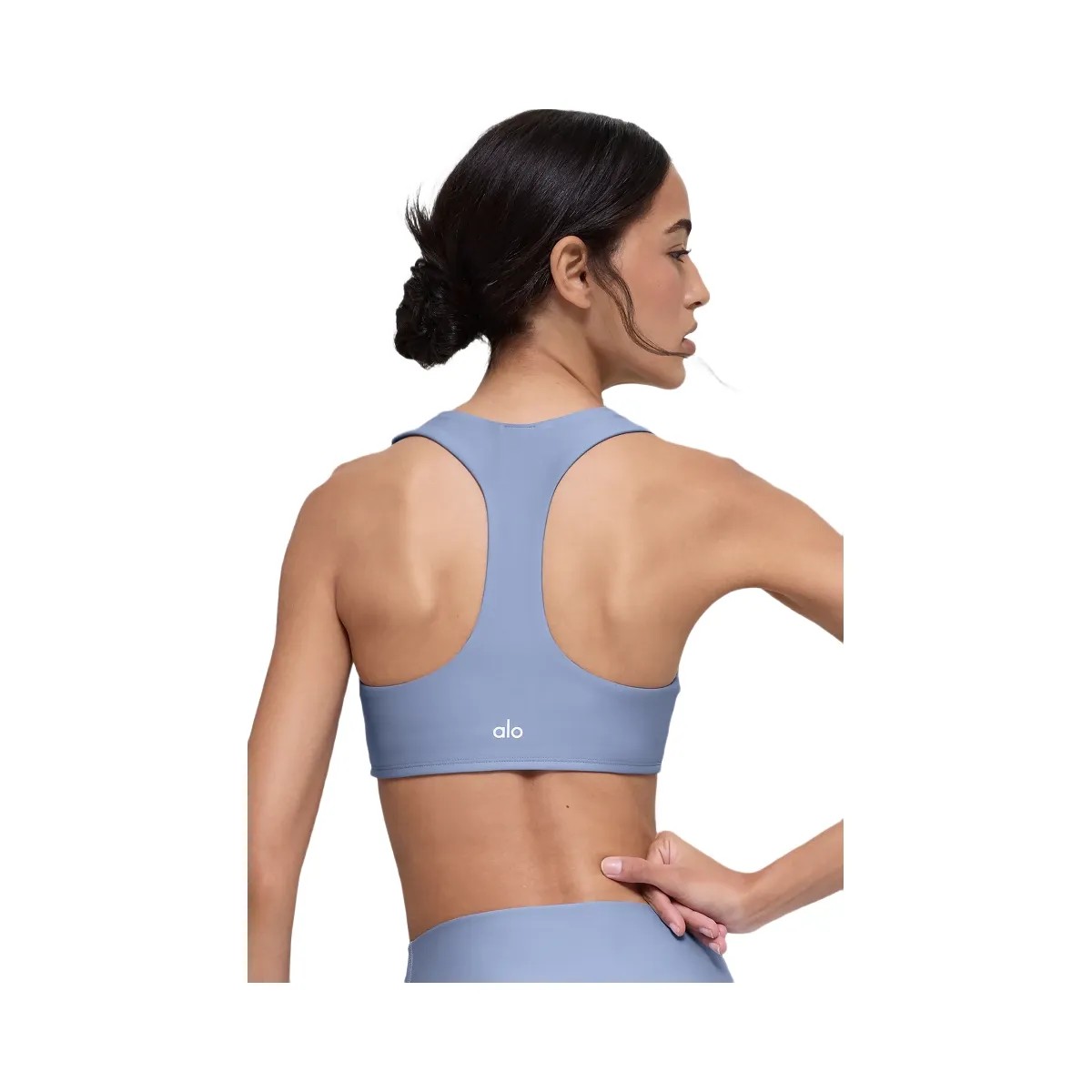 Alo Women's Airlift Advantage Racerback Bra - Winter Frost - HypeFly India View 2